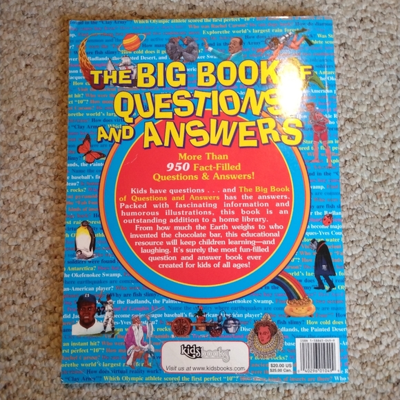 The Big Book of Questions and Answers kids book free with purchase - Picture 2 of 2